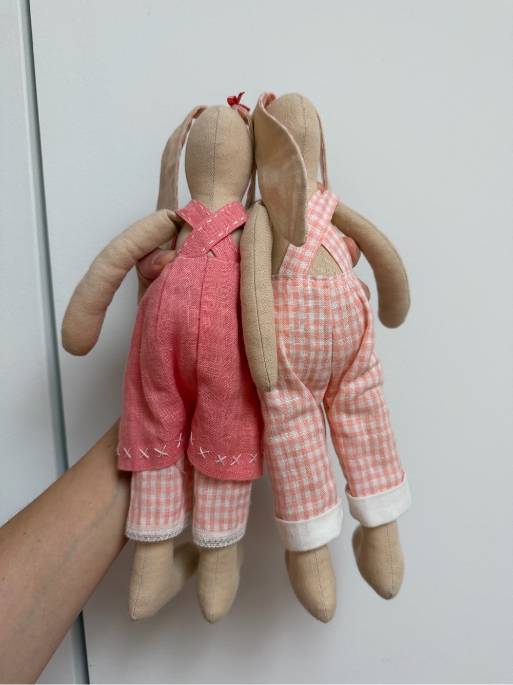 Handmade Bunny Doll Set – Matching Rabbit Dolls - Picture 6 of 6